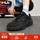斐樂（FILA）官方掠奪者2男鞋跑步鞋網(wǎng)面鞋老爹鞋運動休閑鞋 黑/鍛鐵-BF 41