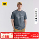 CAT卡特25春夏新品男士戶外休閑簡約純棉圓領(lǐng)短袖T 藏藍(lán)色 XL