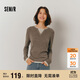森馬（Semir）森馬毛衣女短款假兩件含羊毛針織衫24冬新款保暖內搭109724107015