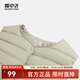 雪中飛經(jīng)典新款百搭輕薄男式立領(lǐng)短款羽絨服馬甲包邊大口袋休閑鴨絨 淺亞麻|7100-女 S 165/88A