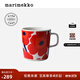 marimekko禮物【Unikko游霓可印花】北歐芬蘭馬克杯400ml居家餐瓷 紅色、白色（400ml）