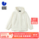迷你巴拉【戶(hù)外風(fēng)】女童便服秋時(shí)尚洋氣時(shí)髦寬松蝙蝠袖外套 橡皮粉61209 110