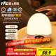雷士（NVC）喂奶燈節日生日禮物夜燈多功能充電小夜燈嬰兒床頭燈時(shí)鐘顯示