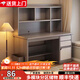 立太書(shū)桌書(shū)柜一體電腦桌學(xué)習桌學(xué)生家用辦公桌子寫(xiě)字桌臥室小型工作臺 【特價(jià)沖量】甄選品質(zhì)HDF板-莫蘭迪色100cm