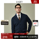 漢尼（HANY）【粗針加厚青果領(lǐng)毛衣】針織衫男外套男士商務(wù)男裝開(kāi)衫休閑秋季 溫斯洛深郁藍 【青果領(lǐng)】 3XL 【建議190-220斤】