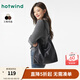 熱風(fēng)（Hotwind）秋季新款女士肩帶綁結(jié)軟包單肩包時尚百搭通勤女包包潮 01黑色（B66W4301） F