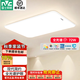 雷士客廳大氣主燈LED吸頂燈全光譜護眼客廳燈臥室書(shū)房餐廳燈現代簡(jiǎn)約 72W 80*60CM-高亮白光
