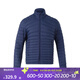 迪卡儂（DECATHLON）戶外情侶輕薄運(yùn)動(dòng)羽絨服內(nèi)膽男保暖短款連帽上衣排骨羽絨服 【經(jīng)典立領(lǐng)】男士-霧霾藍(lán) M