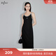 伊芙麗（eifini）蔣欣代言【商場(chǎng)同款】連衣裙1F4492891 黑色 S 155/80A