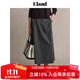 ELAND【傘裙】衣戀半身裙女學(xué)院風(fēng)含內襯a字通勤裙子2025秋季新款 灰色(15)Grey S