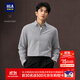 海瀾之家（HLA）長(cháng)袖襯衫男25新款繡花輕商務(wù)豎條紋休閑襯衣秋季 淺灰條紋85 【預訂】 L 175/96A 推薦149~160斤