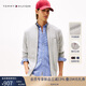 Tommy Hilfiger【休閑立領】秋冬男裝棉羊絨混紡夾克開衫/商務純棉針織外套