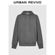 UR2026春季新款男裝休閑簡(jiǎn)約日常連帽抽繩衛衣UUY450037 冷灰 M