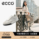 愛步（ECCO）休閑鞋女 2025新款百搭平底鞋簡約球鞋板鞋德訓(xùn)鞋 街頭272833 灰白色/白色27283350153 38