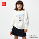 優(yōu)衣庫童裝女童親子UT泡泡瑪特衛衣長(cháng)袖運動(dòng)衫482849 01 乳白色 160