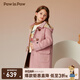 PawinPaw【雙面呢】卡通小熊童裝秋冬新男女童綿羊毛毛呢大衣 Pink粉紅色/25 130 cm
