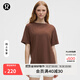 lululemon丨Relaxed-Fit 女士寬松剪裁船型領(lǐng)口 T 恤 LW3IDWS 熔巖棕 線(xiàn)上專(zhuān)售 M /8
