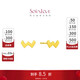 周大福 SOINLOVE 「極簡(jiǎn)系列」18K金耳釘耳飾女 VE163