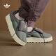 adidas「面包鞋」PUFFYLETTE經(jīng)典運動(dòng)棉鞋男女秋冬阿迪達斯三葉草 綠/深灰   43