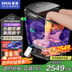 HITH泡腳桶小腿按摩熱風(fēng)烘干足浴盆全自動(dòng)加熱高深桶可拆洗泡腳盆【升級殺菌+手機智控】中秋節禮物