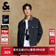 杰克·瓊斯（JACK&JONES） 男裝牛仔夾克外套高街時(shí)尚百搭拼色尖領(lǐng)休閑長(cháng)袖上衣225357021