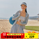 艾萊依（ERAL）防曬服2025夏季新款戶(hù)外運動(dòng)外套防紫外線(xiàn)修身涼感透氣原紗防曬衣 冷月灰 M 160