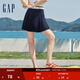 GAP女裝夏季純色珠地百褶迷你裙運動(dòng)學(xué)院百搭短裙465057 海軍藍 165/66A(M) 亞洲尺碼