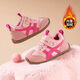 Hello Kitty童鞋女童學(xué)步鞋冬季二棉運動(dòng)鞋兒童百搭軟底保暖德訓鞋6108粉色29