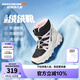 Skechers斯凱奇兒童絨絨靴雪地靴保暖男童棉鞋防寒加絨高幫女童靴660092L 女童/白色/黑色/粉紅色/WBPK 36