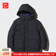 優(yōu)衣庫童裝男童女童高性能復合連帽外套/保暖厚衣服473309 09 黑色 150 150cm
