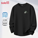 班尼路（Baleno）港風(fēng)復古潮牌長(cháng)袖t恤男春秋季純棉親膚內搭打底衫男士寬松休閑長(cháng)T