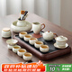 唐豐汝窯茶具整套帶茶盤(pán)功夫茶具套裝中式家用陶瓷泡茶壺蓋碗茶杯套裝