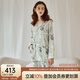 OAK FAMILY女士家居服套裝秋冬款長(cháng)袖純棉孕婦睡衣套裝月子服 絨球兔（無(wú)哺乳口） L