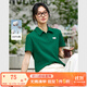梵希蔓簡(jiǎn)約純棉POLO領(lǐng)短袖T恤女2025年夏季新款百搭純色正肩上衣 A1020 荷葉綠 M