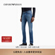 EMPORIO ARMANI/阿瑪尼官方旗艦新款男士低腰修身復古水洗經(jīng)典牛仔褲秋季 【低腰修身微彈拉鏈門(mén)襟】藍色 30 (推薦：130-140斤)