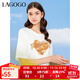 LAGOGO白色愛心印花字母T恤女拉谷谷春夏新款正肩圓領(lǐng)甜美短袖 本白色(V1) M