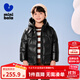 迷你巴拉【熱Hi2.0】冬款男女童發(fā)熱羽絨服親子厚款羽絨外套 黑色90001 160