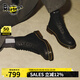 馬丁大夫（Dr.Martens）博士1460 Greasy英倫舒適百搭休閑啞光軟皮馬丁靴 黑色 42
