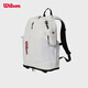 威爾勝（Wilson）官方尼龍輕量大容量多功能運動(dòng)裝備網(wǎng)球包雙肩包禮物 亮白色-WU33111533WHT