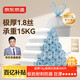 京東京造 抽繩式垃圾袋45*50cm*300只 超厚18μ1.8絲手提廚房家用加厚中號
