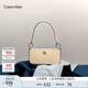 Calvin Klein時(shí)尚腋下包禮物通勤洋氣包包金屬字母拉鏈CK女包單肩法棍包DH3237 280-杏仁黃 OS