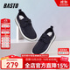 BASTO商場(chǎng)同款潮流百搭舒適透氣戶(hù)外休閑鞋男士帆布鞋11160BM2深藍43