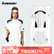 川崎（KAWASAKI）羽毛球服套裝男女速干透氣上衣短袖t恤T專(zhuān)業(yè)運動(dòng)服裝星河短褲下裝 【白色-中性套裝】穿越星河系列 L