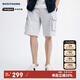 Navigare意大利小帆船男士夏季工裝短褲休閑時(shí)尚中褲3322745501 灰 L 