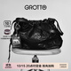 個(gè)樂(lè )（GROTTO）GROTTO個(gè)樂(lè )25年梅普爾索普聯(lián)名垃圾袋羊皮小號復古個(gè)性單肩斜挎包 經(jīng)典黑 S