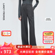 朗姿【王楚然同款】朗姿高級感灰色羊毛西褲百搭西服褲2025年冬季新款 深灰色 L