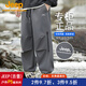 JEEP吉普褲子夏季男戶(hù)外運動(dòng)寬松闊腿休閑褲男士防風(fēng)耐磨沖鋒長(cháng)褲 P53S934038灰色 S（160-165cm/90-115斤）
