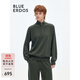 BLUE ERDOS針織衫女裝秋冬簡(jiǎn)約運動(dòng)風(fēng)純羊毛休閑半拉鏈款針織套衫 軍綠 160/80A/S