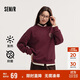 森馬（Semir）[商場(chǎng)同款]女oversize發(fā)熱抗菌2024冬季繡花抓絨上衣101724116004