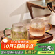 格娜斯（CRISTALGLASS）耐熱玻璃杯水杯子套裝泡茶杯帶把喝水杯大容量家用牛奶杯咖啡杯